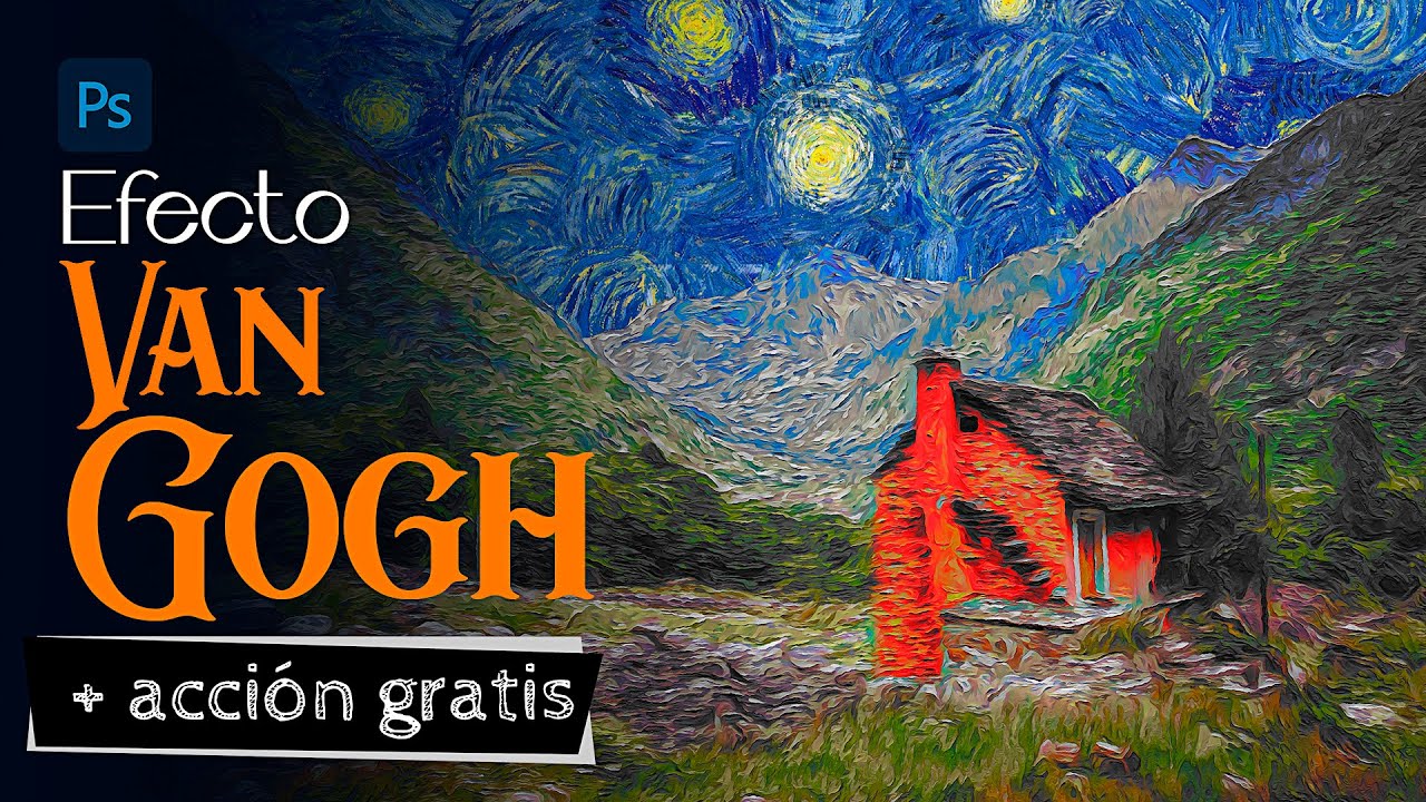 Crear efecto pintura de Van Gogh 👨‍🎨 | Efecto de pintura en Photoshop | Pintura impresionista