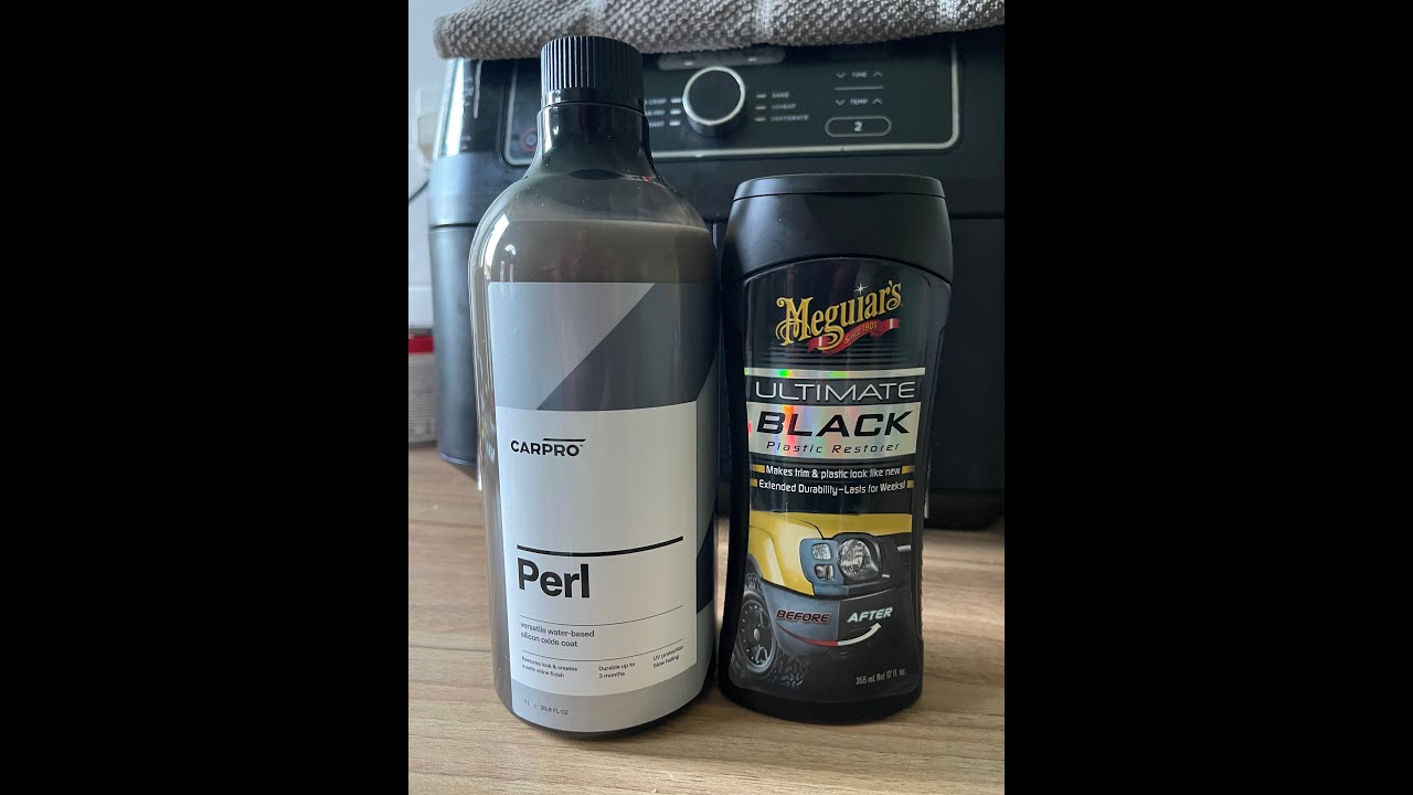 Carpro Perl vs Meguiars ultimate black plastic restorer
