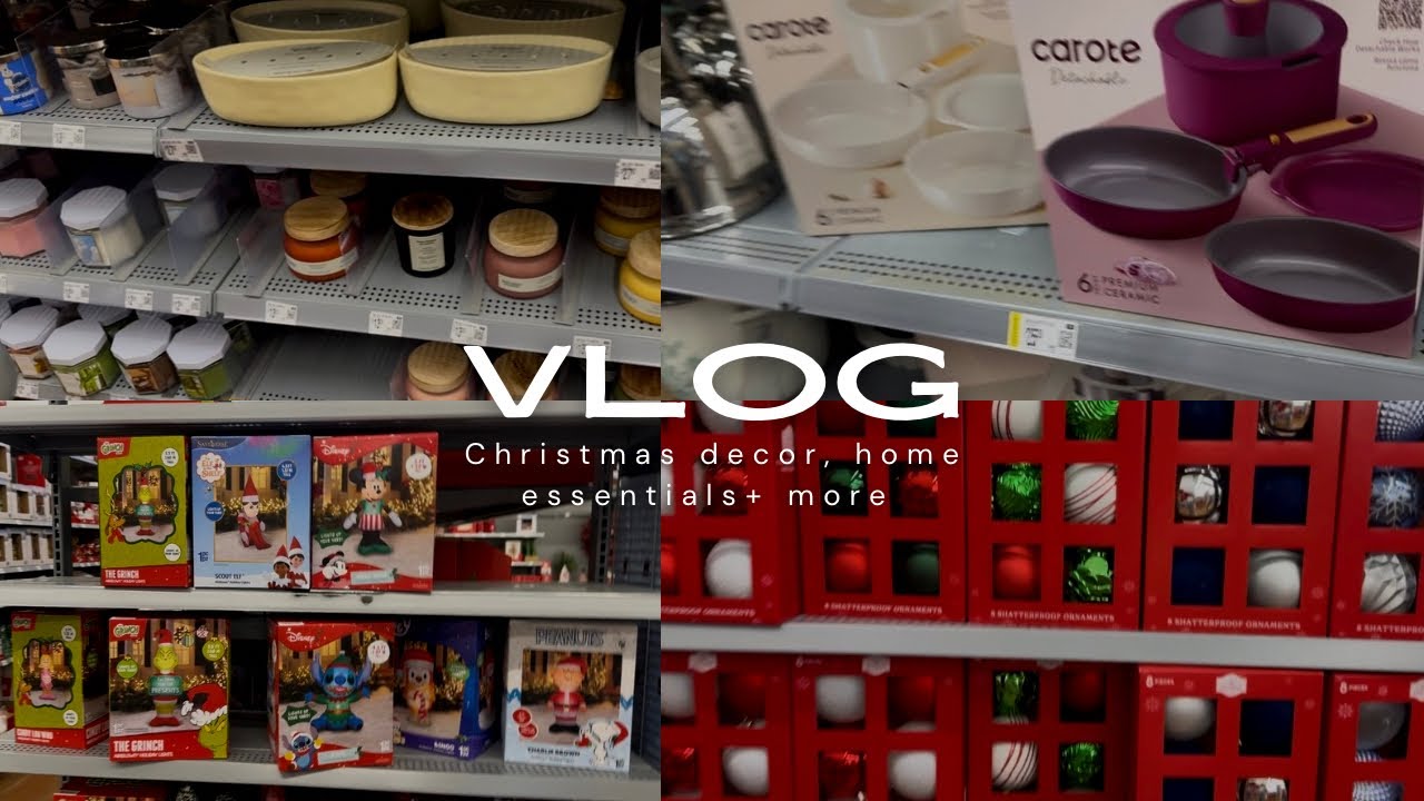 Vlog | Shop with me | Walmart, home essential, Christmas decor | ￼SharnikaM 