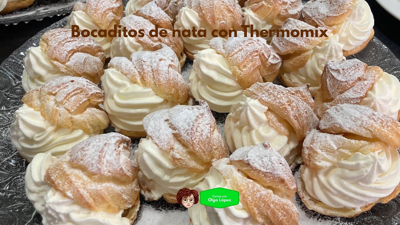 Bocaditos de nata con Thermomix