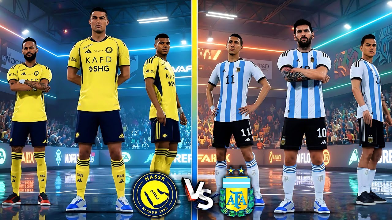 FIFA VOLTA 26 - RONALDO, MESSI, MBAPPE, NEYMAR, SALAH ALL STARS | AL NASSR VS ARGENTINA - FINAL