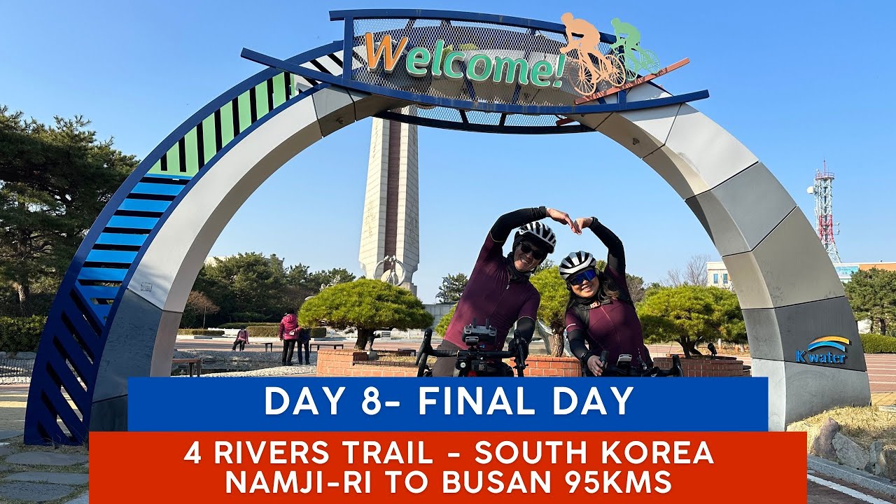 Day 8 and Final Day - 4 Rivers Trail, Seoul to Busan 633kms 8 days adventure - Nami Si to Busan