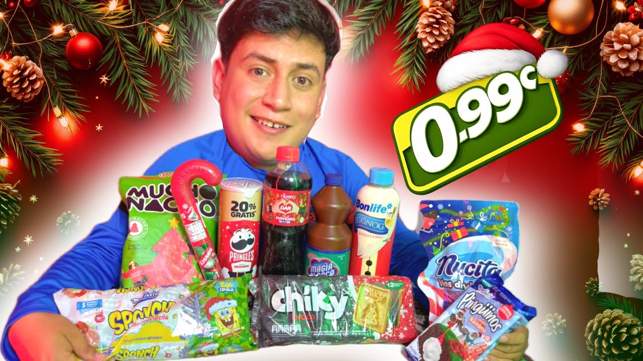 PROBANDO PRODUCTOS NAVIDEÑOS 🎄 ¿CUÁLES SÍ VALEN LA PENA? 😱