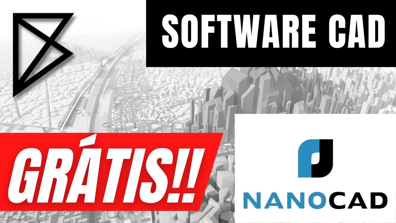 Alternativa AUTOCAD GRÁTIS - NanoCAD software gratuito de Desenho 2D.✅✅✅