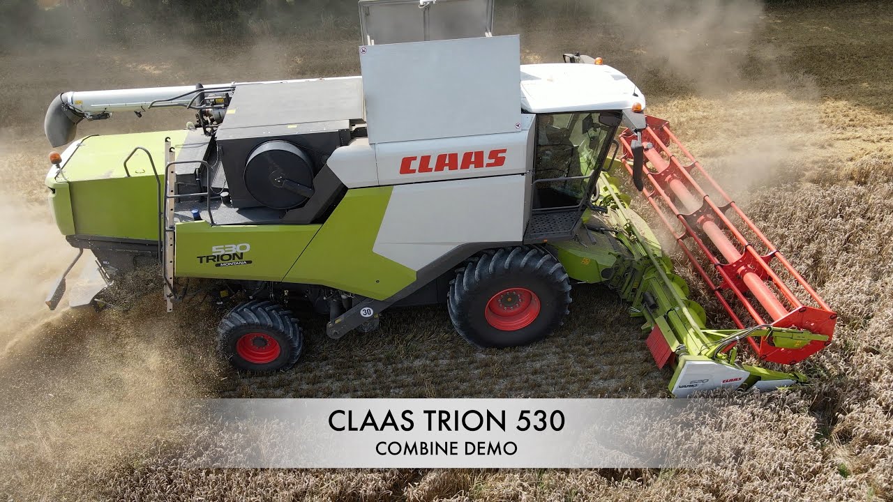 CLAAS TRION 530 COMBINE DEMO - Fenland Farming Adventures