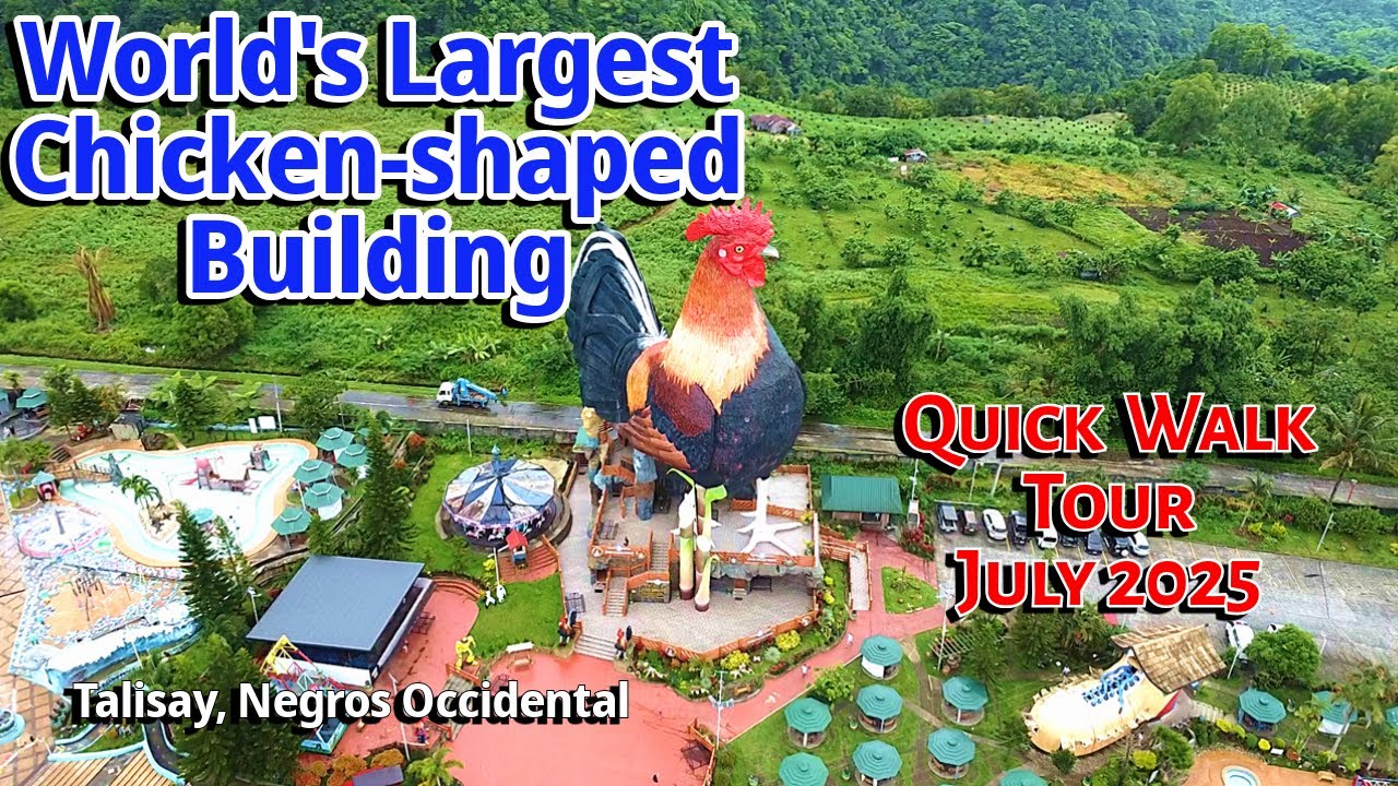 World's Largest Chicken-shaped  Building in Campuestohan - July 2025 Walk Tour | Negros Projects