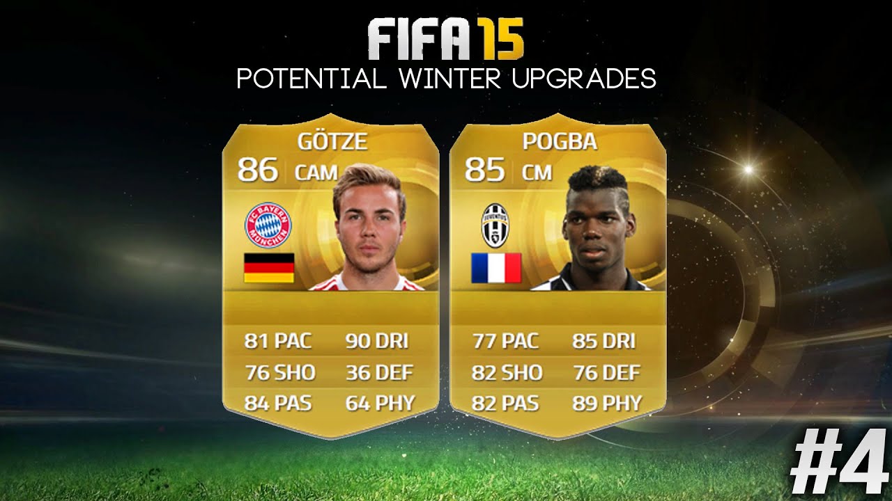 Fifa 15 - POTENTIAL WINTER UPGRADES #4 POGBA, GOTZE, CAZORLA, DE BRUYNE & ERIKSEN!!