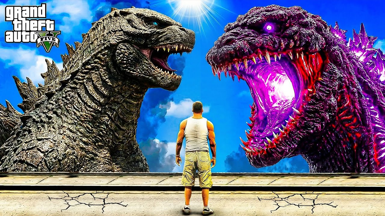 FRANKLIN VS SON SHIN GODZILLA In GTA 5