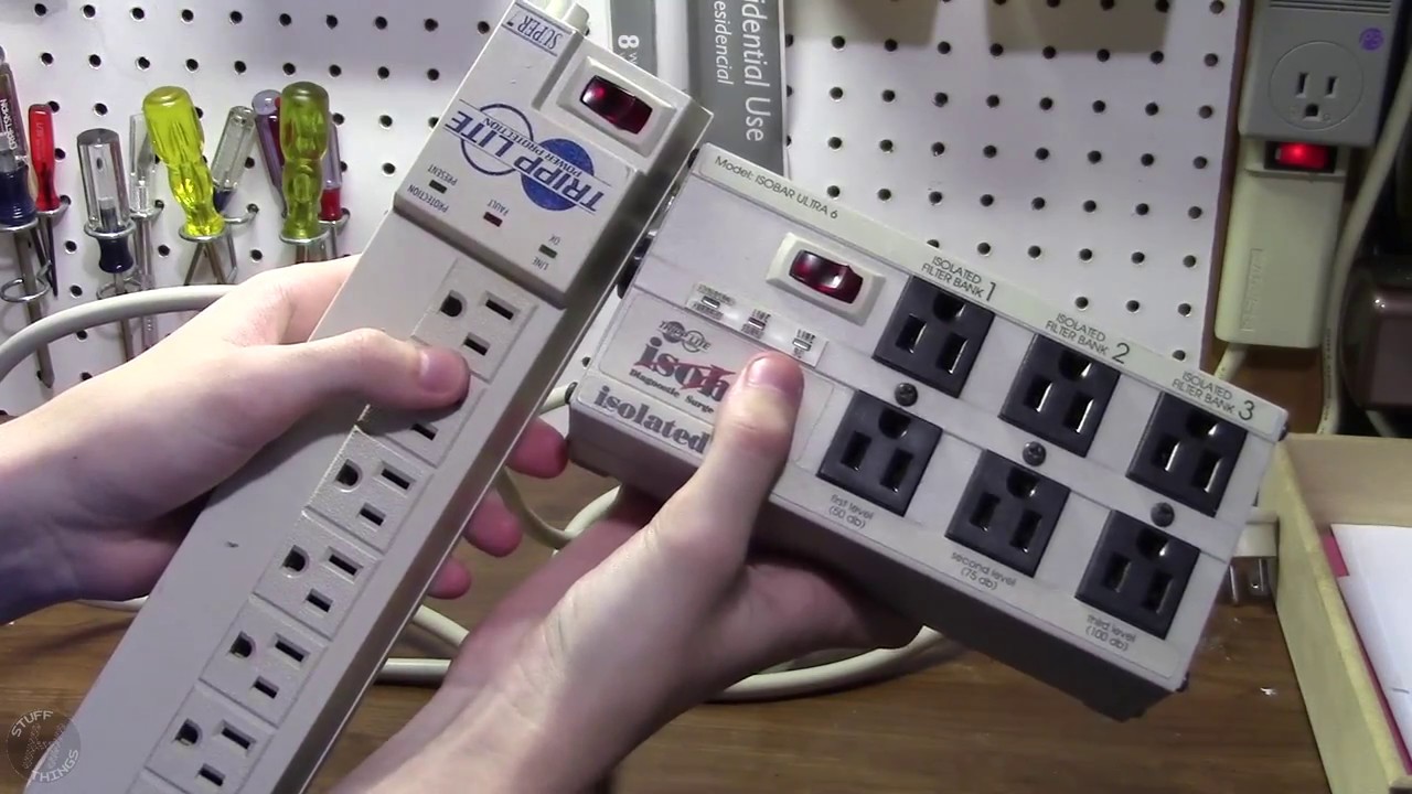 Two Tripp Lite Surge Protectors | An Isobar and Old Super 7