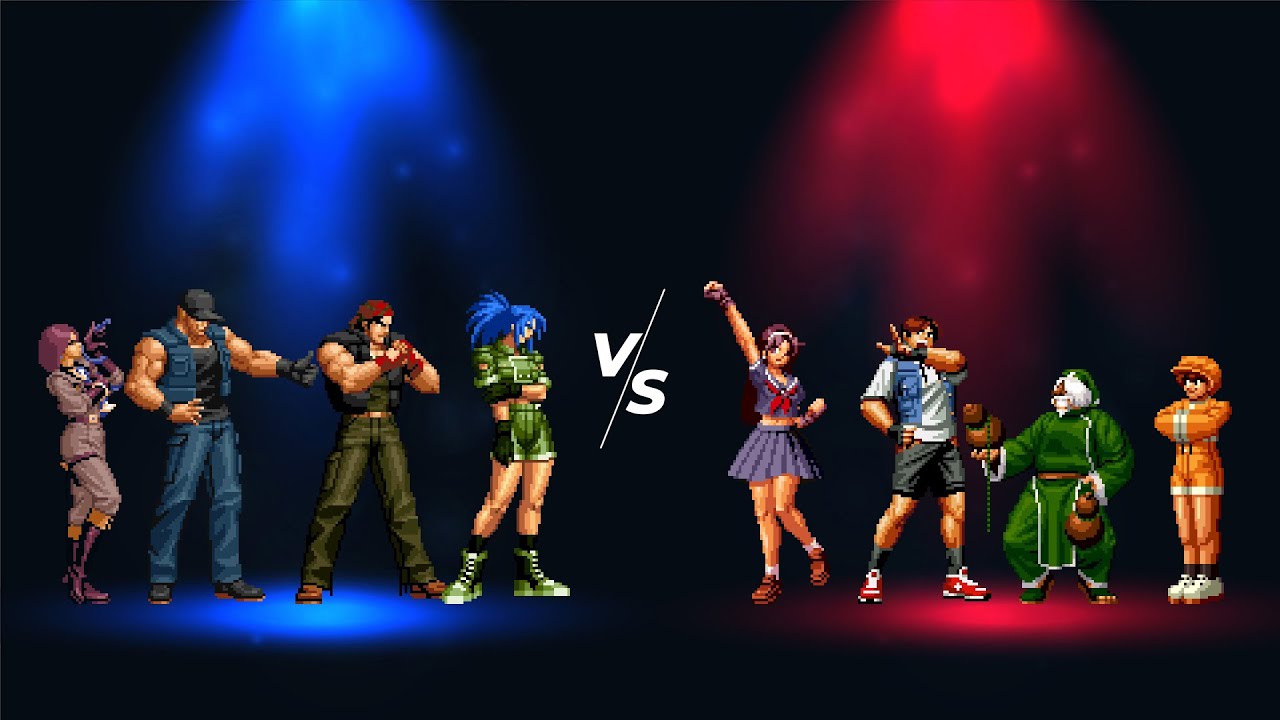[KOF MUGEN FHD] Leona Team VS Athena Team