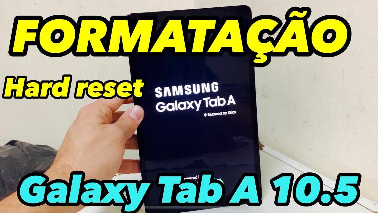 Como formatar tablet samsung Tab A 10.1 SM T515 - Hard Reset Desbloquear Formatar (Remover Senha)
