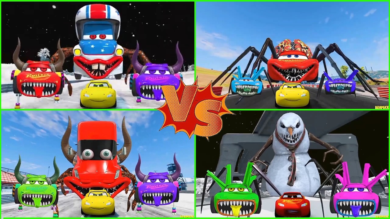ULTIMATE CAR BATTLE! 🚗🔥 McQueen Eater vs Mega Monster Trucks | GTA 5 FIGHT