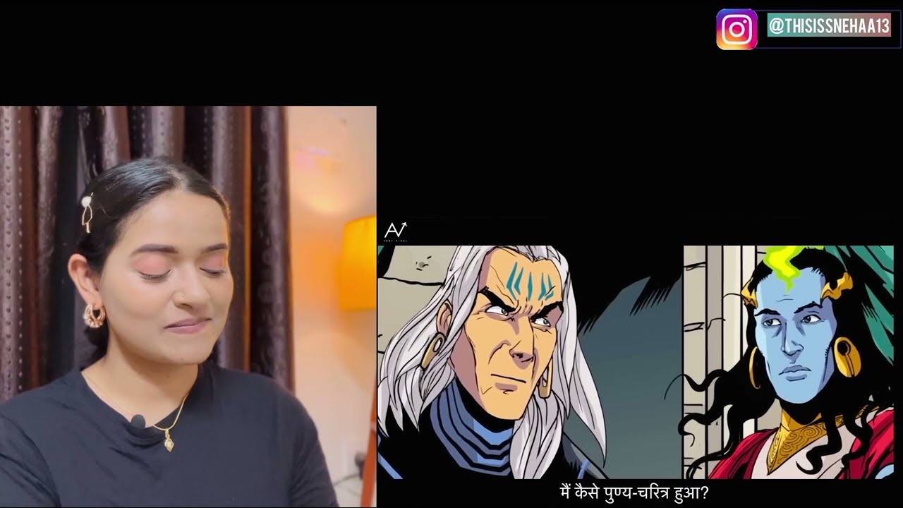 Reaction | श्री कृष्ण VS दानवीर कर्ण | Mahabharat Rap | रश्मिरथी @AbbyViral