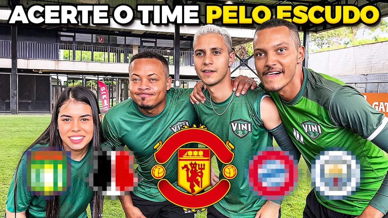QUEM ACERTAR O TIME PELO ESCUDO, CHUTA!