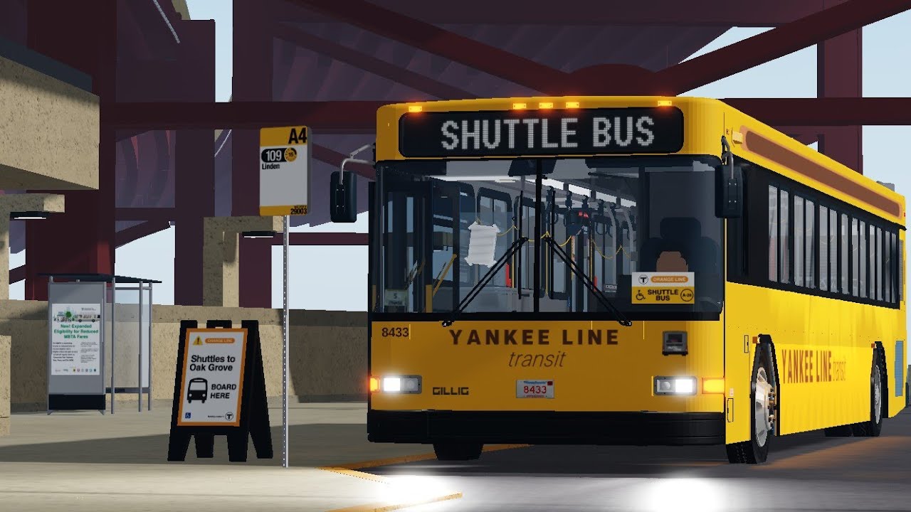 Boston Bus Simulator l Orange Line Shuttle (Full Trip) l 2008 Gillig Advantage l (MBTA Roblox)