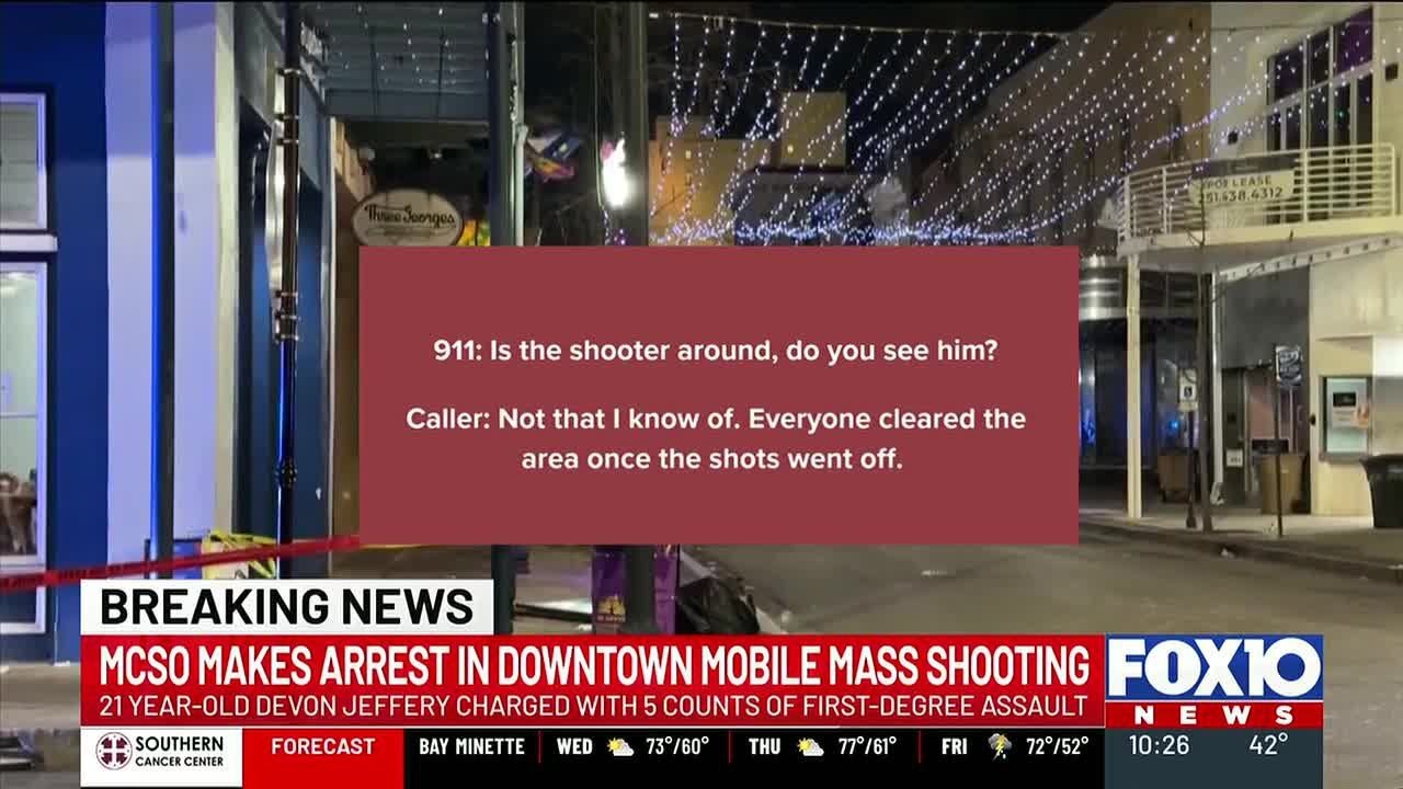 ‘They just started shooting:’ 911 transcripts reveal chaos after mass shooting in downtown Mobile