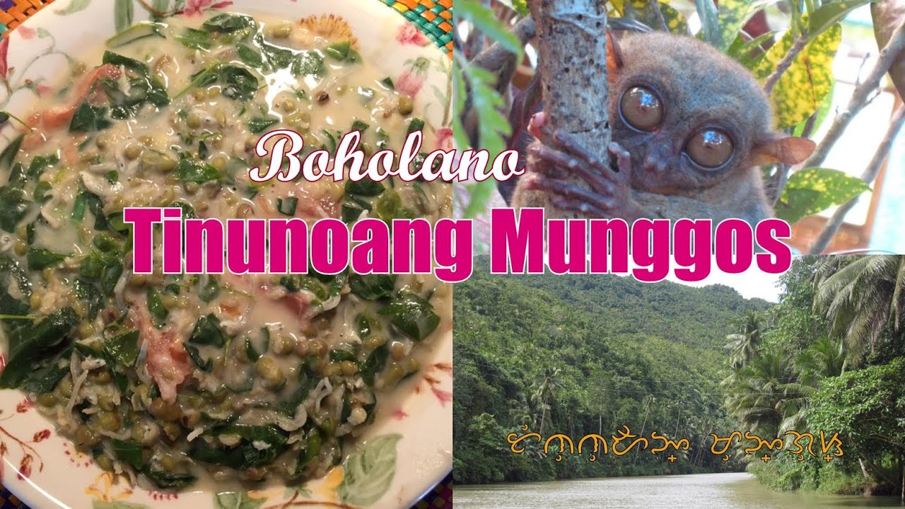 Philippine Cuisine: Visayan Mungbeans with Dilis, Moringa and Coconut (In Boholano and English)