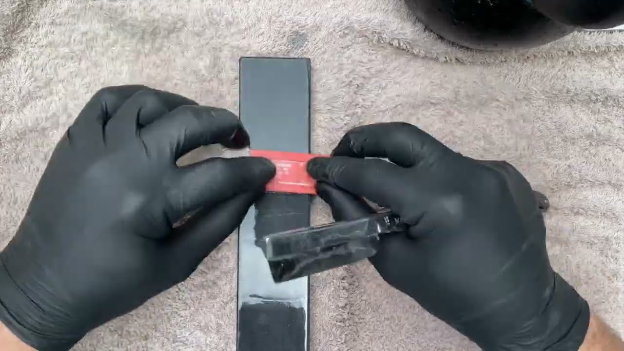 How to Hone Straight Razor -  Yellow Lake / Llyn Melynllyn Finishing Whetstone Part II (vid 91)