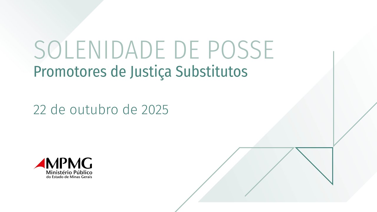Solenidade de Posse dos Promotores de Justiça Substitutos | TV MP
