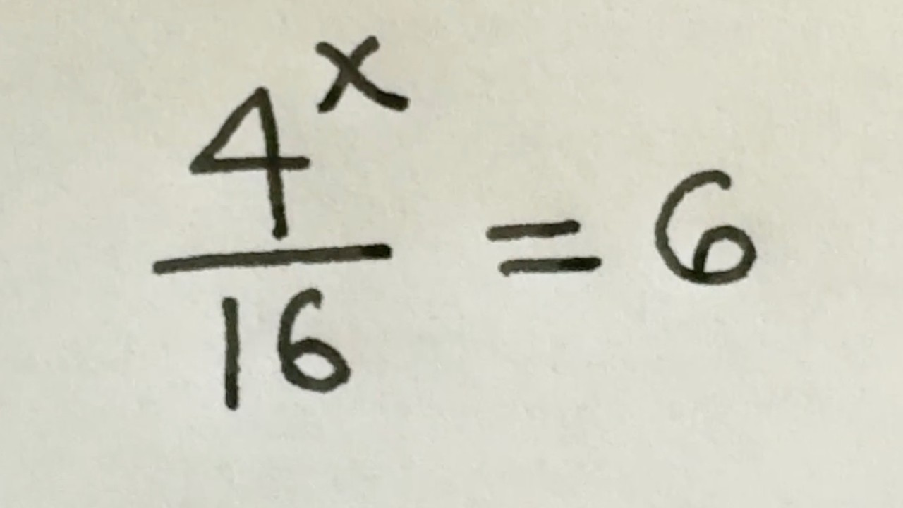 Solve for x in this nice exponential equation | Math Olympiad Mathematics