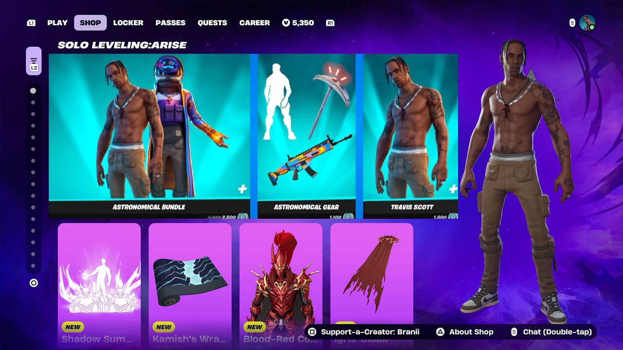 TRAVIS SCOTT SKIN RETURN RELEASE DATE IN FORTNITE ITEM SHOP 2026!