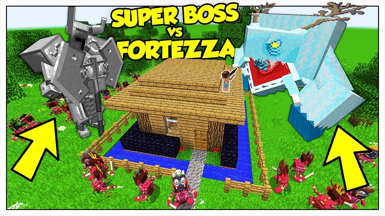 I NUOVI BOSS DI MINECRAFT ITA CONTRO LA NOSTRA BASE!