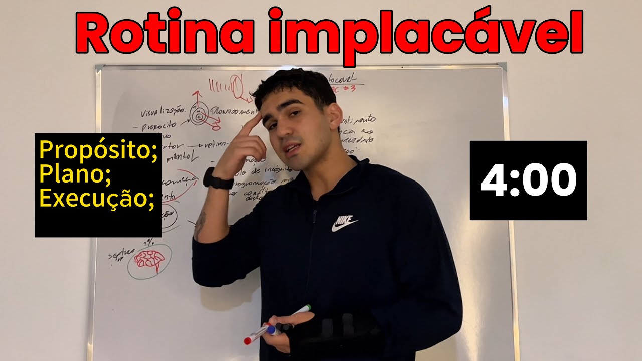 QAC 3 | TENHA VERGONHA NA CARA, PLANEJE E EXECUTE - ROTINA IMPLACÁVEL 