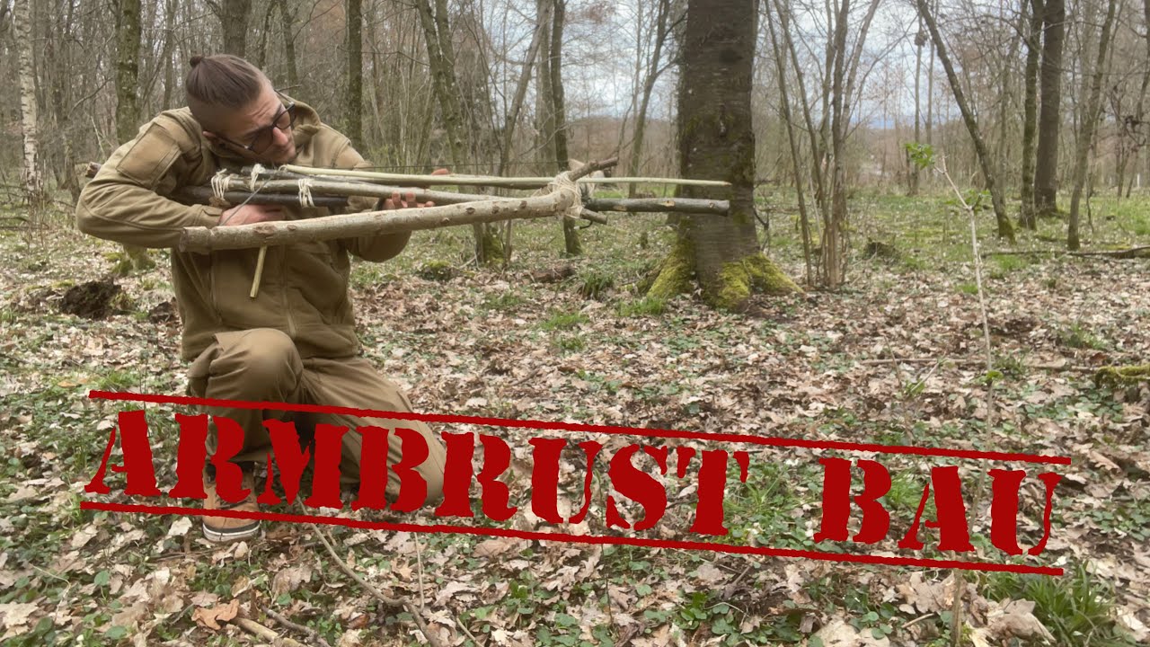 Armbrust 🏹aus der Natur Bauen🌲🪵(Survival Selbstversuch)