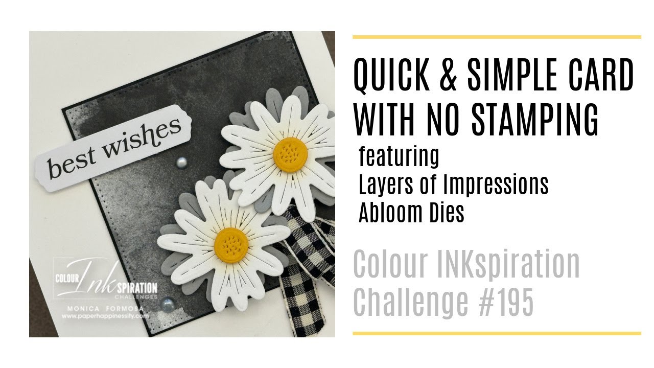 Quick & Simple Card  - Colour INKspiration Challenge #195