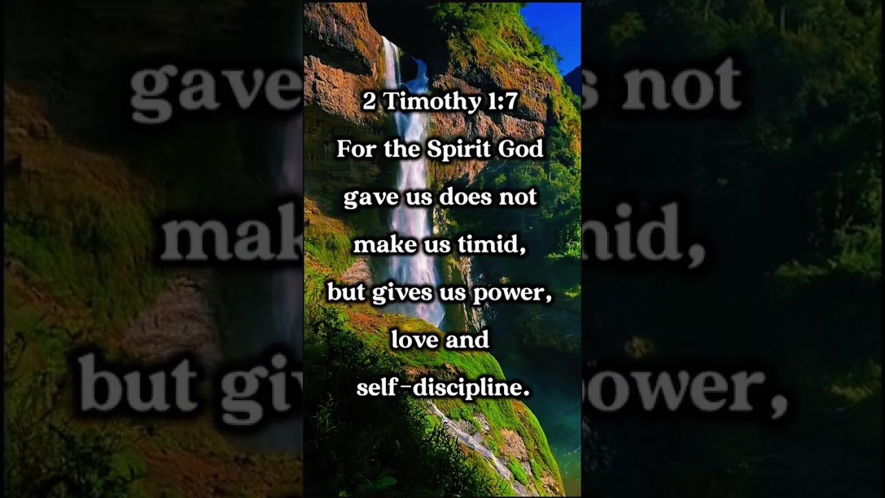2 Timothy 1:7 | Power, Love & Self-Discipline | Daily Bible Verse for Courage 