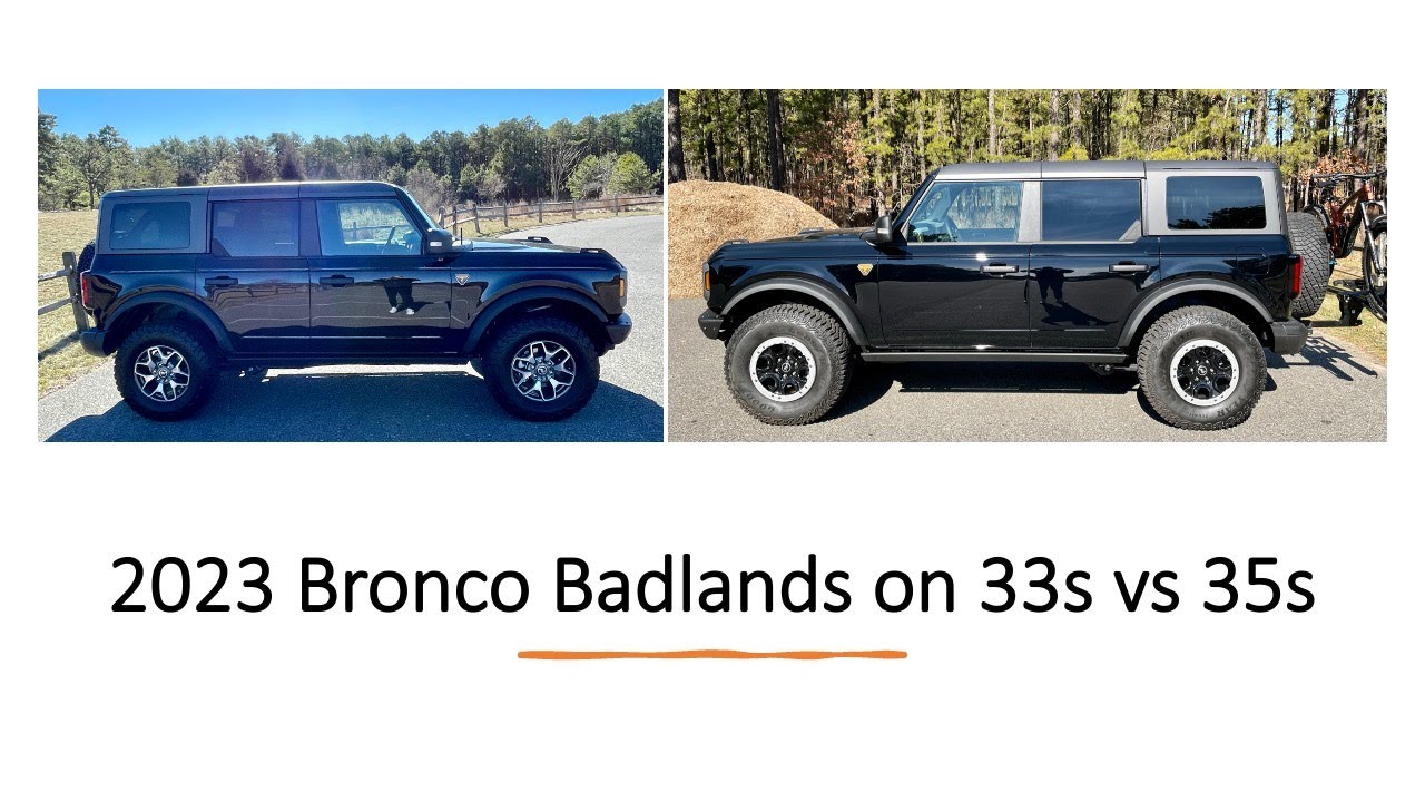 Stock Badlands 33s vs Sasquatch 35s