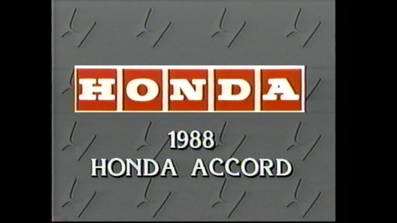 1988 Honda Accord - Honda Canada