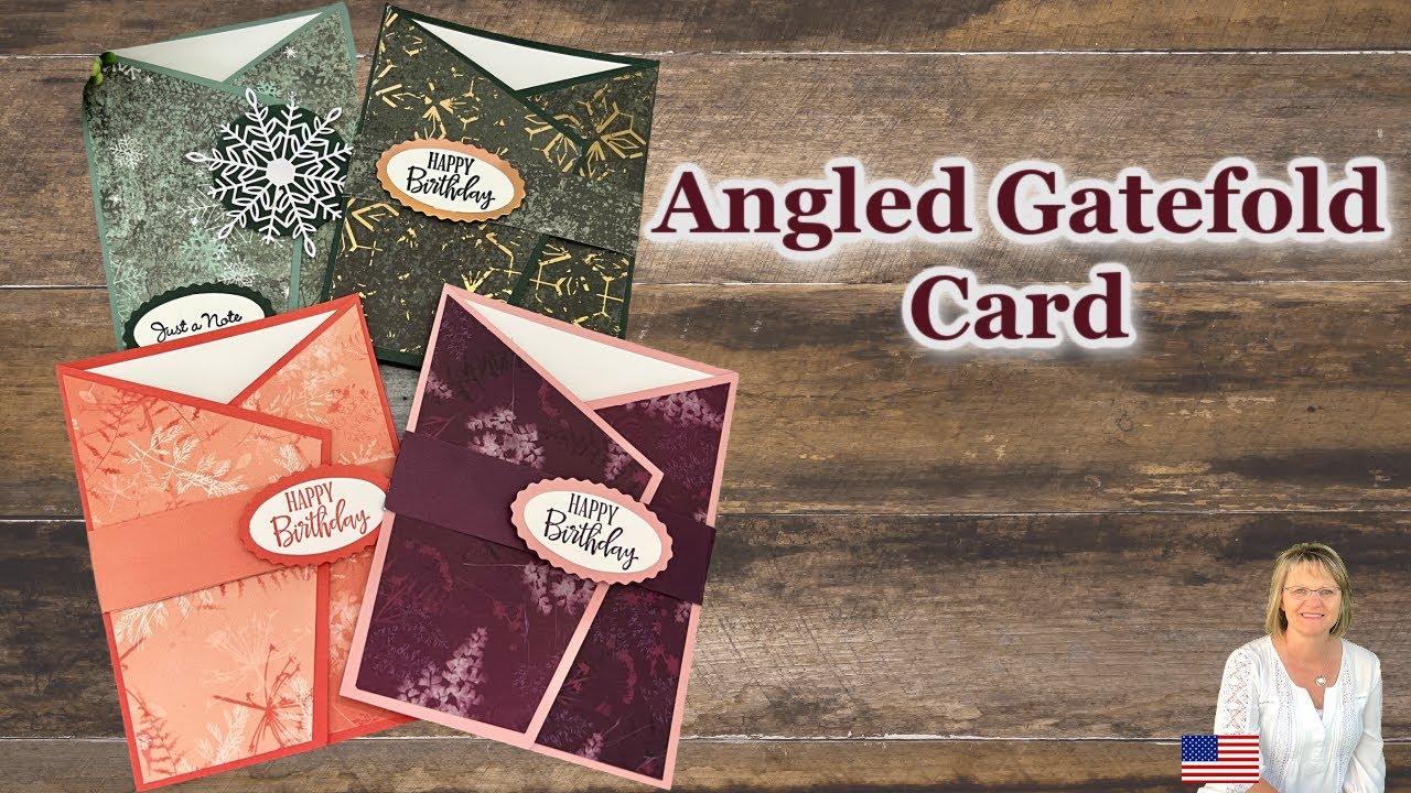 Angled Gatefold Card