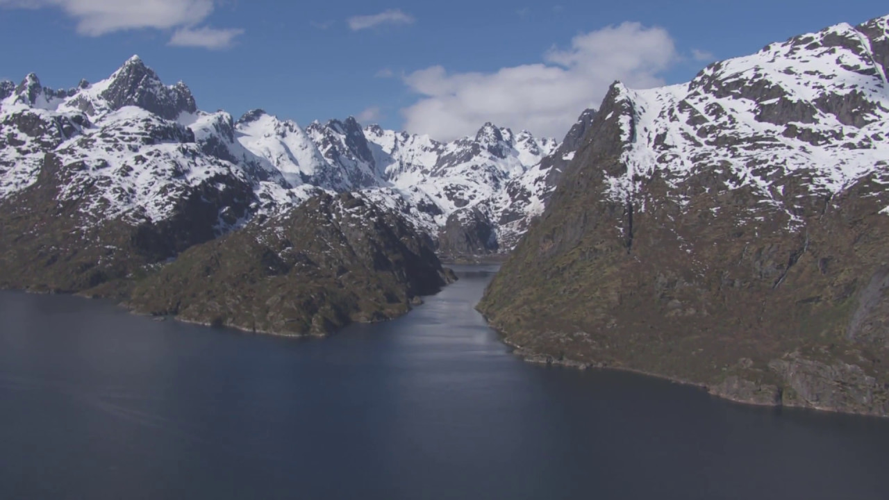 Risvær, Raftsundet, Trollfjorden - Flying Over Norway