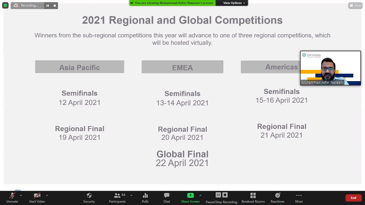 Kick-off Meeting of CFA Institute Research Challenge 2020-21 (Pakistan Challenge)