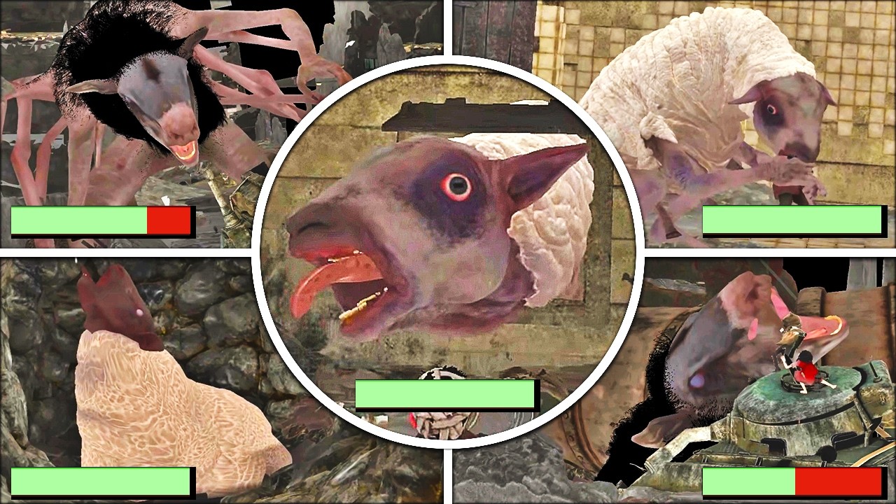 Reanimal - All THE LAMB Scenes in BRIGHT Mode With Healthbars