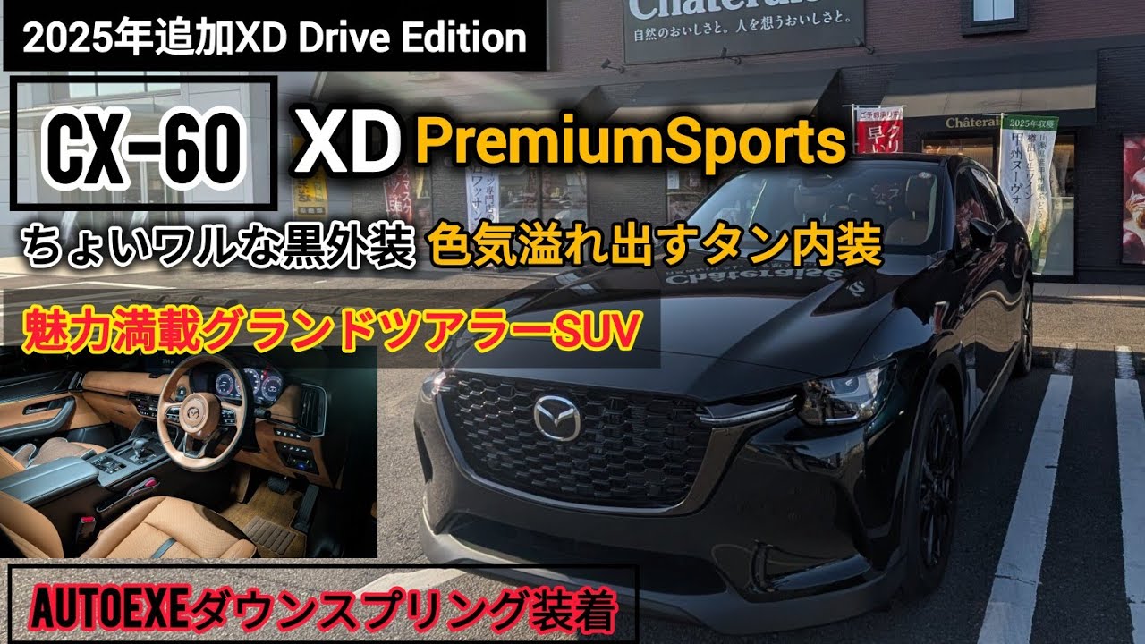 [最新CX-60]内外装紹介AutoExeダウンサス装着車
