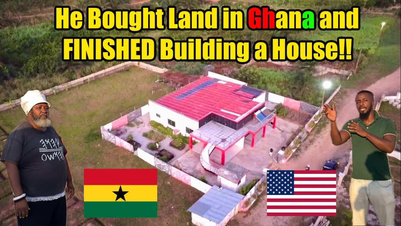 He Bought Land and FINISHED Building His House in Ghana!