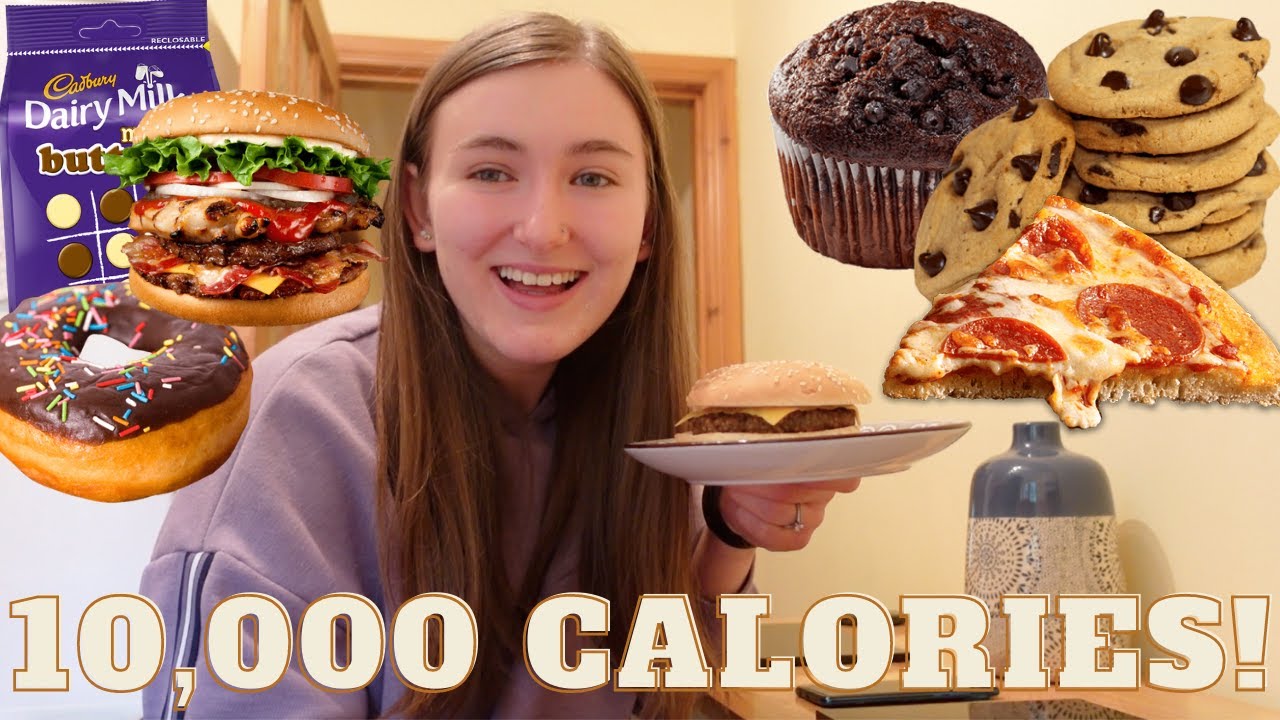 10,000 Calorie Challenge! Girl VS Food!