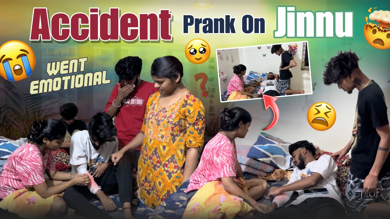 ఆక్సిడెంట్ prank on jinnu || went emotional || @Shree_Prabha_Official