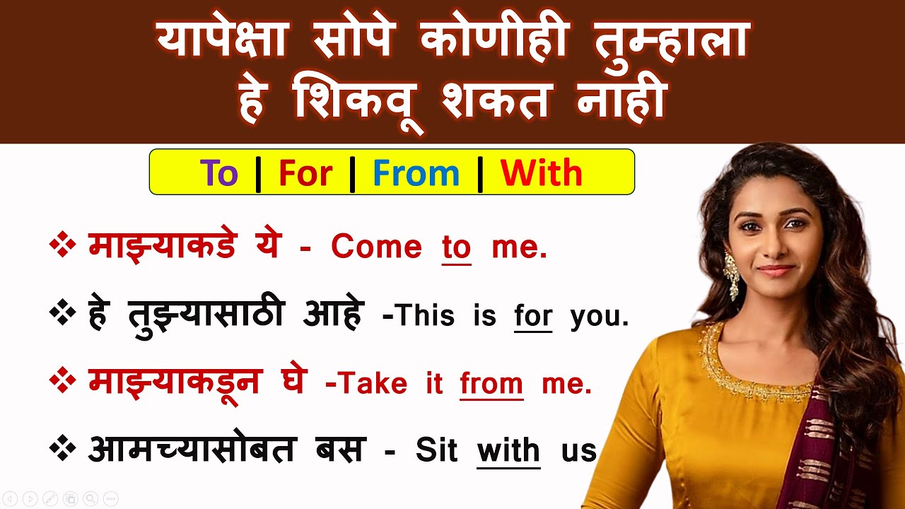 Spoken English in Marathi MADE EASY 50 Must-Know Daily Use Sentences