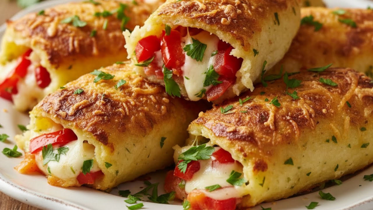 Mischen Sie einfach 3 Eier und Kartoffeln! Dieses leckere Gericht wird jeden überzeugen!