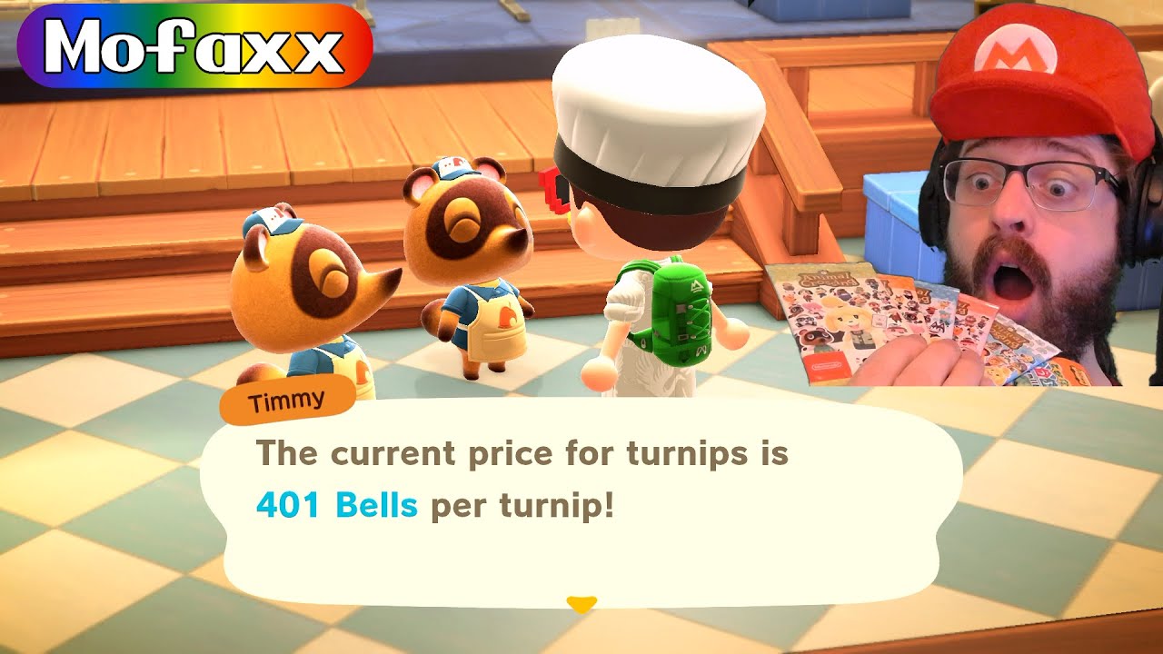 Tuesday Time Traveling Turnip Trading + opening amiibo cards
