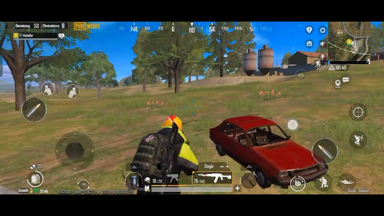 WP PUBG MOBILE Alone VS Team 15 