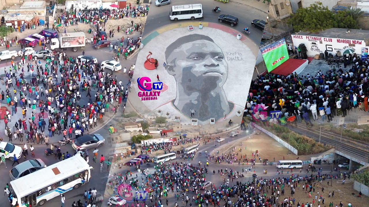 Explosion de joie à Rufisque !Le fan zone installé au rond-point Krepin Diatta a célébré