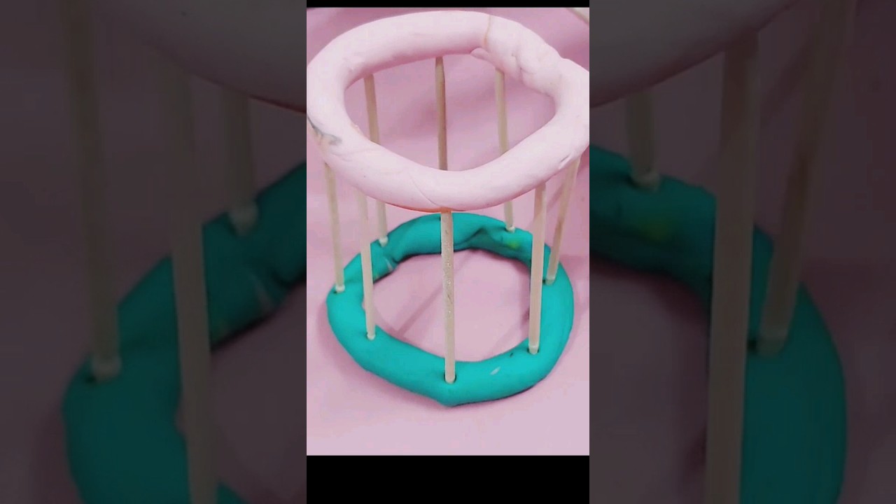 3D shapes with clay #shorts #viral #3dshapes #cylinder #clay #maths