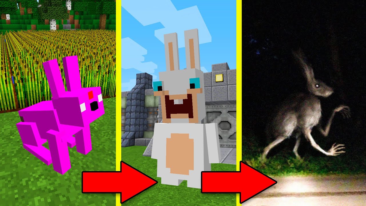 КАК МЕНЯЛСЯ ЗАЯЦ ГУМАНОИД МОБ И ЕГО ЖИЗНЕННЫЙ ЦИКЛ В МАЙНКРАФТ - HUMANOID RABBIT ТРЕВОР ХЕНДЕРСОН