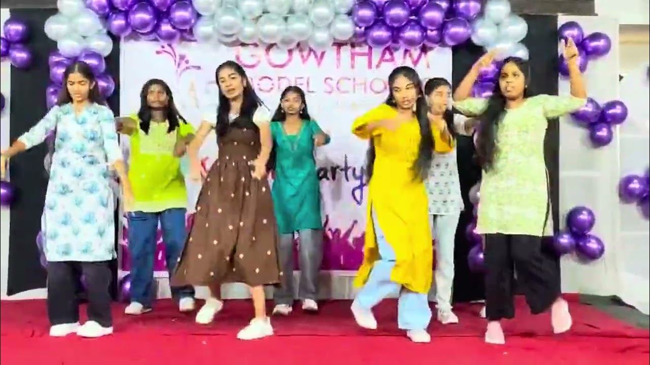 10th Class dance performance in farewell party