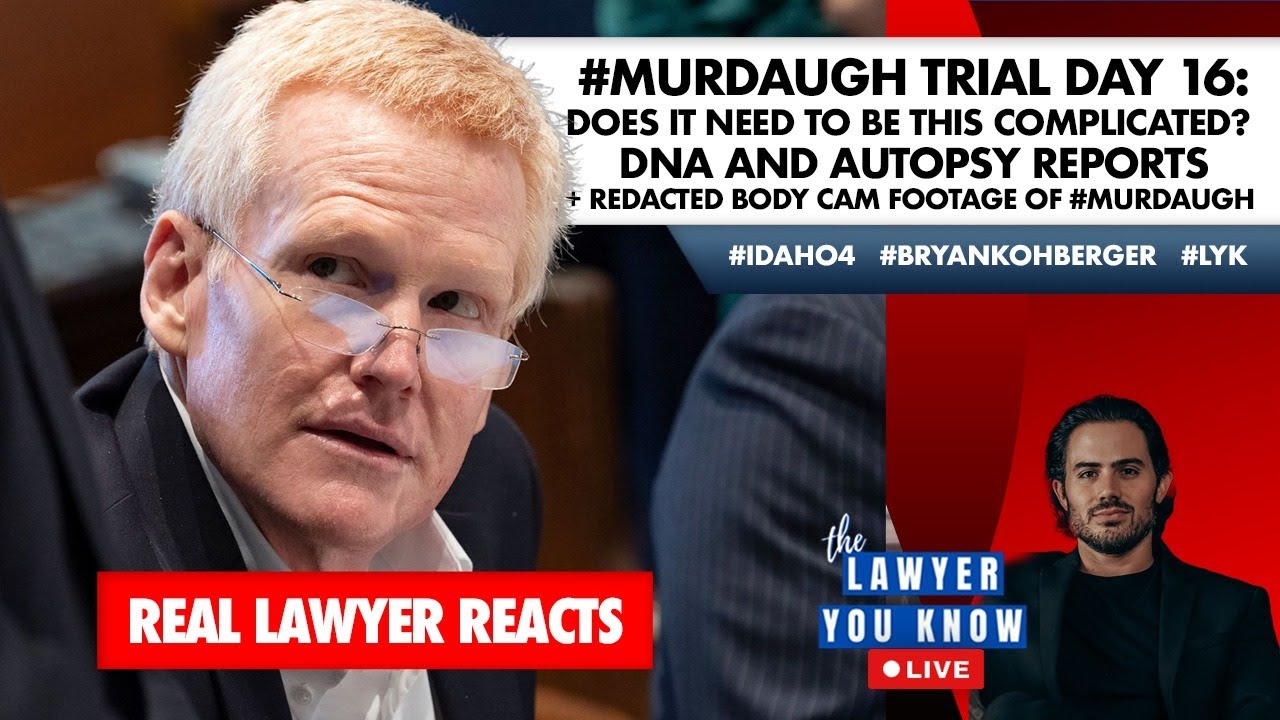 LIVE! #Murdaugh Trial Day 16: DNA and Autopsy Reports + Redacted Bodycam Footage of Murdaugh