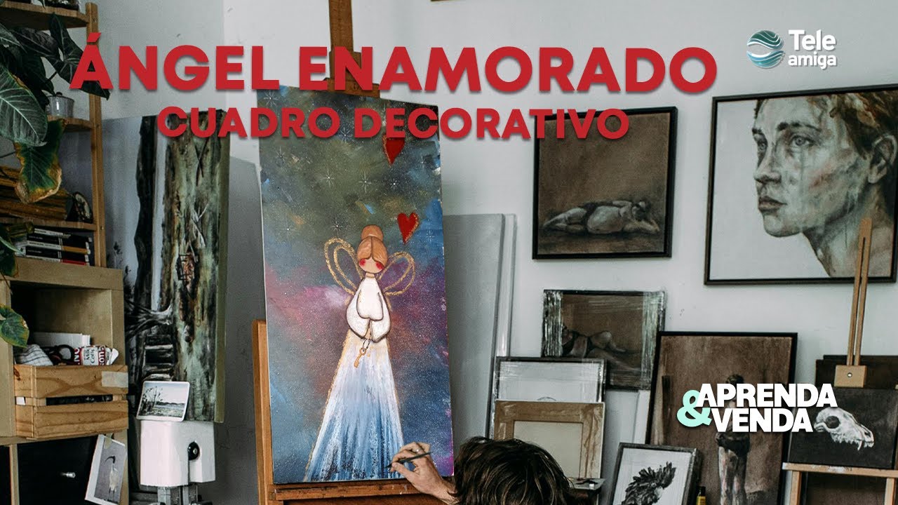 ÁNGEL ENAMORADO  CUADRO DECORATIVO en Aprenda y Venda - Teleamiga